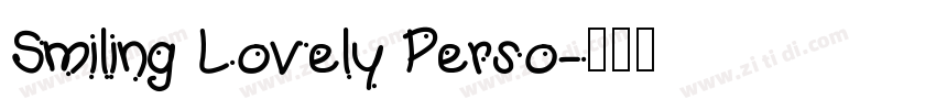 Smiling Lovely Perso字体转换